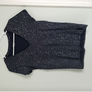 Merona navy and silver vneck tshirt